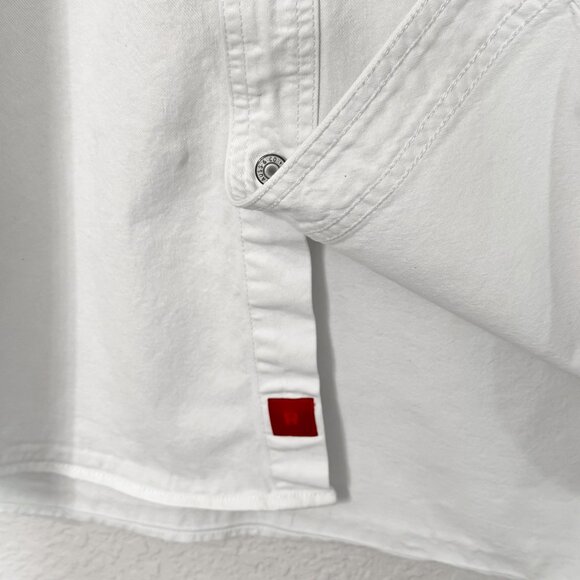 Vintage Levi's Red Tab Denim Shirt XL White Button Up 90s Y2K Normcore Revival - Picture 4 of 9